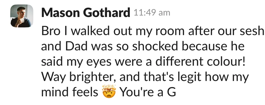 Client testimonial — mason gothard masongothard
