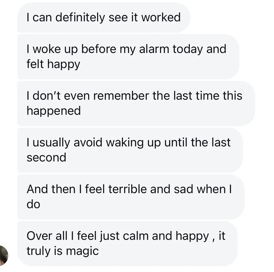 Client testimonial — depression anxiety