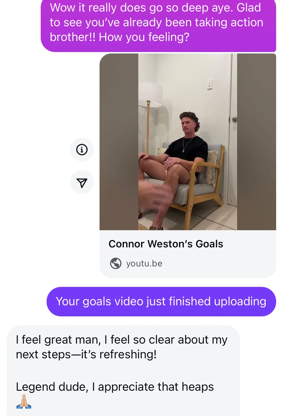 Client testimonial — connor weston connorweston