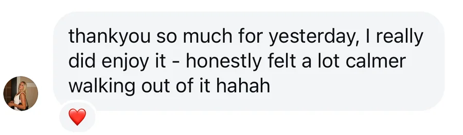 Client testimonial — anxiety
