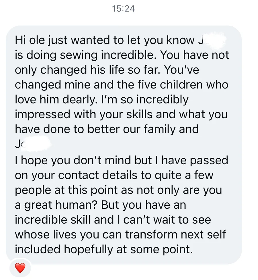 Client testimonial — s partner family transformation