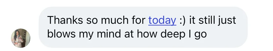Client testimonial — returning
