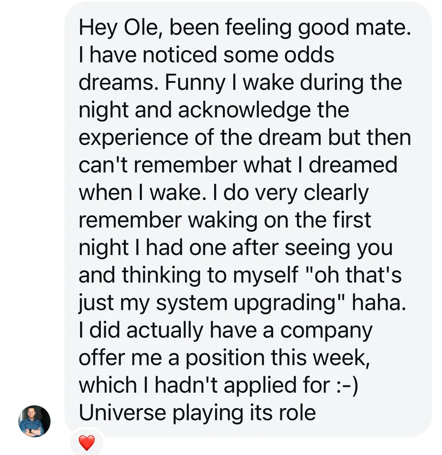 Client testimonial — career