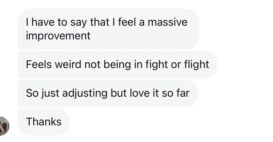 Client testimonial — anxiety